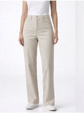 Lee At The Waist Pants High Waist Beige Size 8